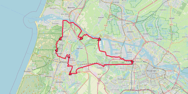Bloemendaal-IJmuiden-Amsterdam-Haarlem